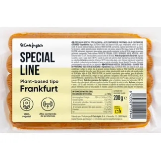 Salsichas Tipo Frankfurt embalagem 200 g - Special Line El Corte Inglés