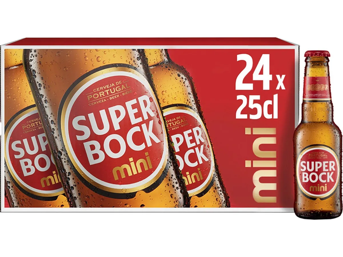 Cerveja branca Super BOCK 24 x 0,25 L