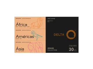 Cápsulas café Delta Q pack origens 30 un