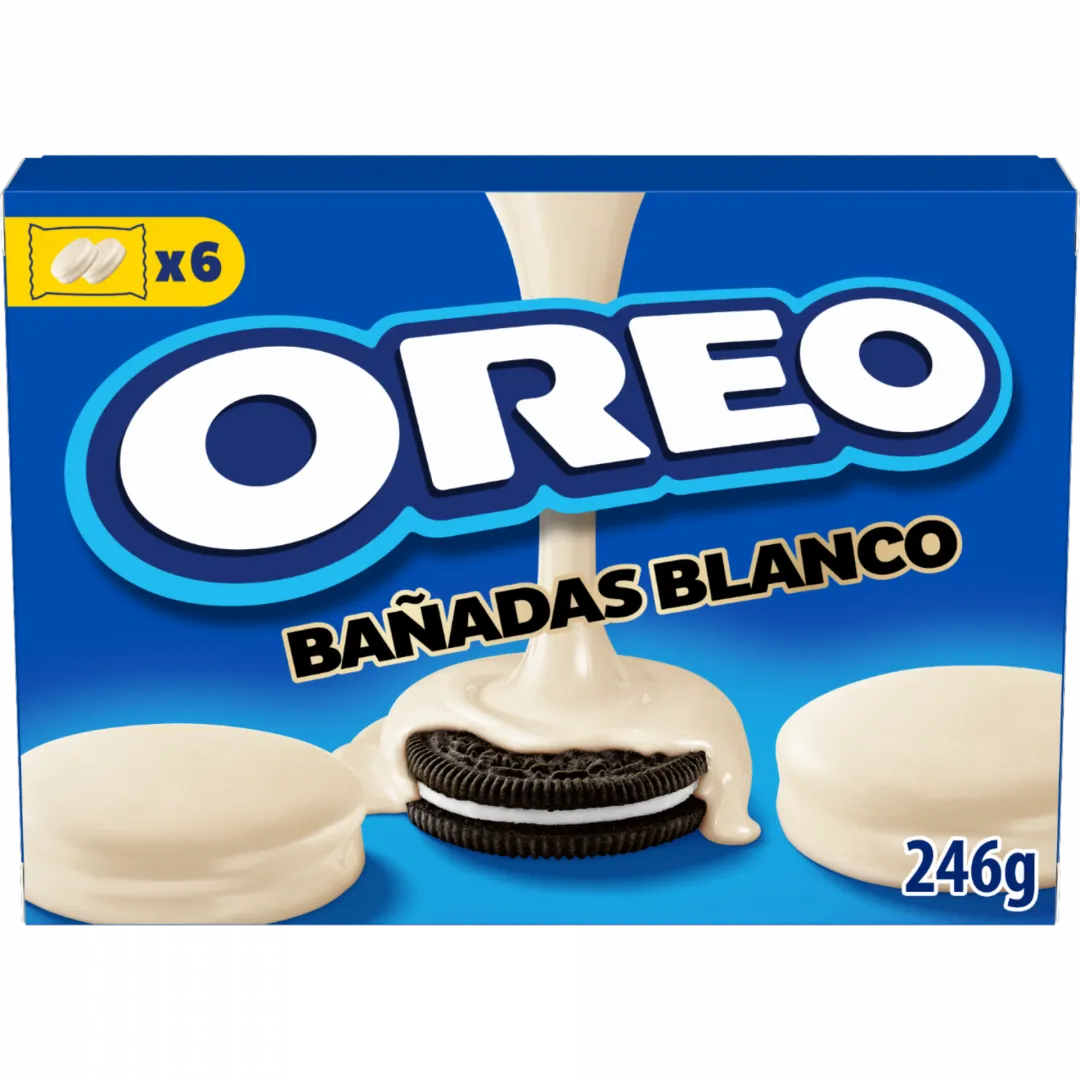 Bolachas Oreo Cobertas Chocolate Branco Pack 6