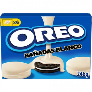 Bolachas Oreo Cobertas Chocolate Branco Pack 6
