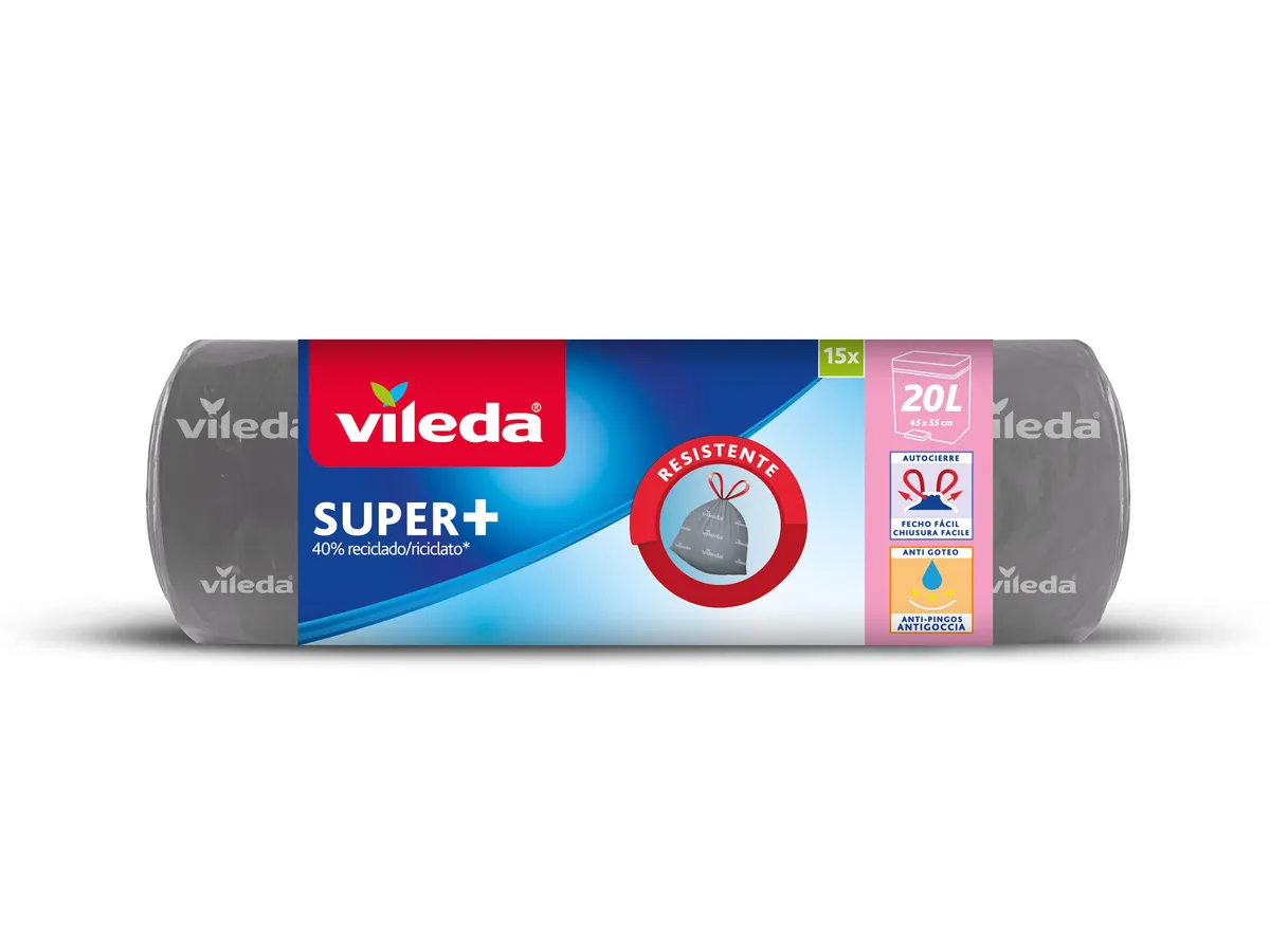 Sacos de lixo Vileda ecobag ff 20 L 15 un