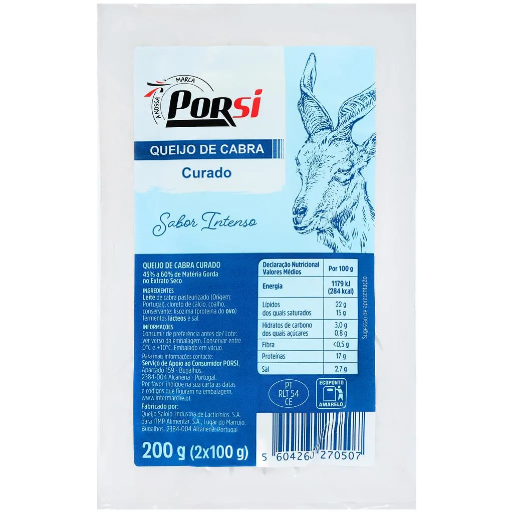 Queijo Cabra Curado 2x100g