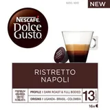 Café Ristretto Napoli embalagem 16 cápsulas - Nescafé Dolce Gusto