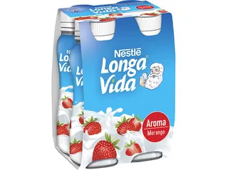 Iogurte Longa VIDA líquido morango 4 x 160 g