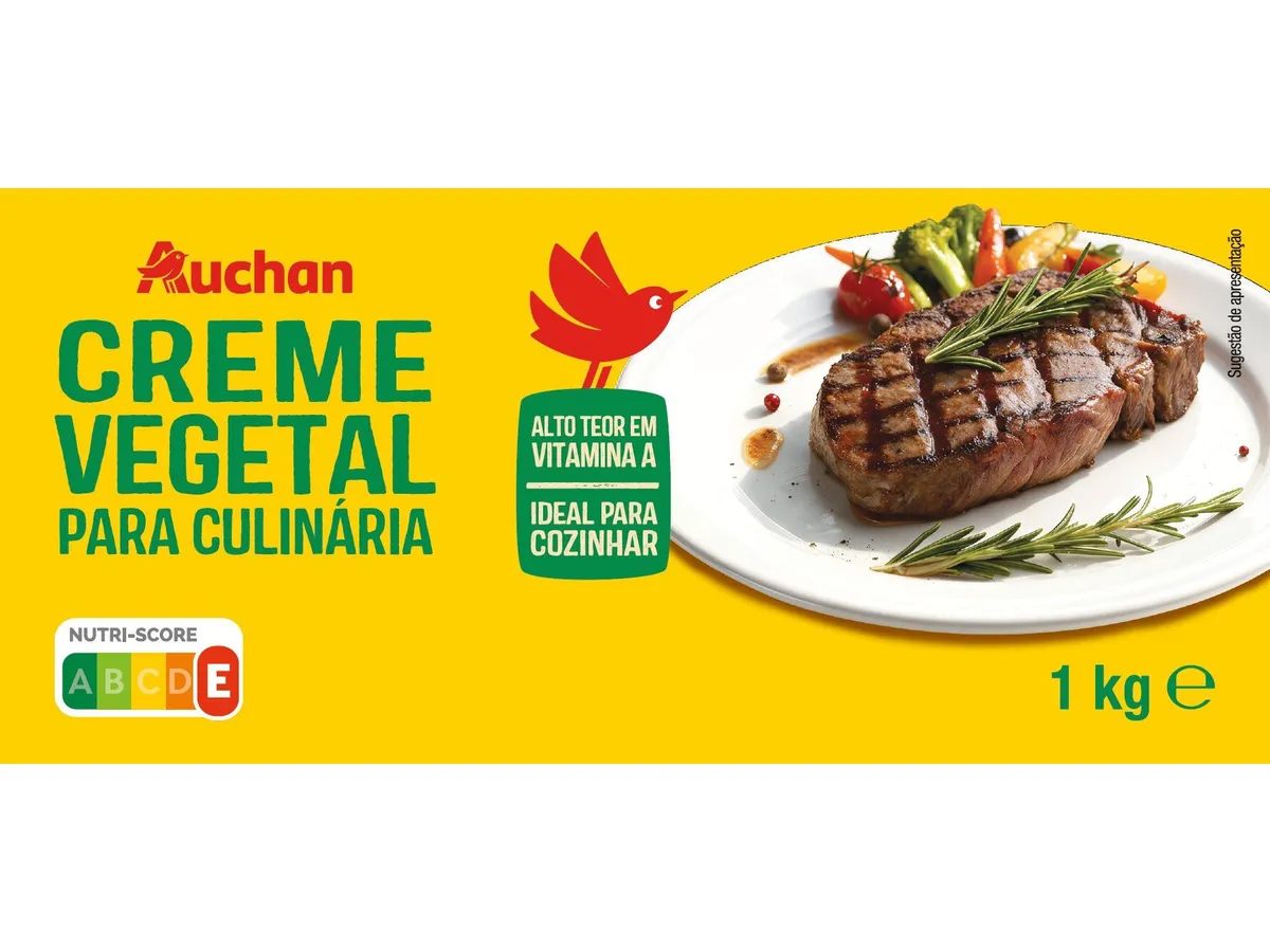 Creme vegetal Auchan culinário 1 kg