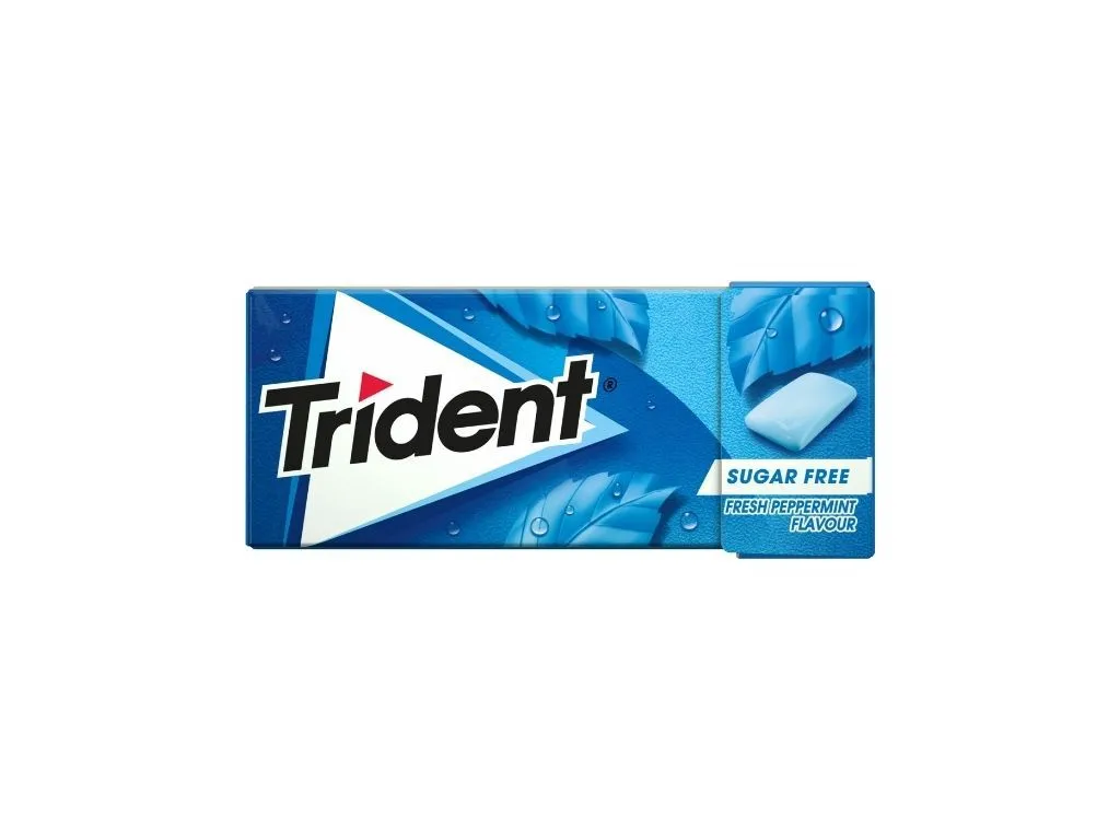 Pastilhas Trident elásticas fresh peppermint 14,5 g