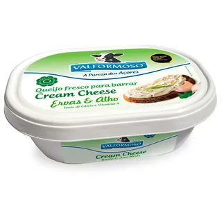 Queijo fresco para barrar ervas e alho, 200g Valformoso