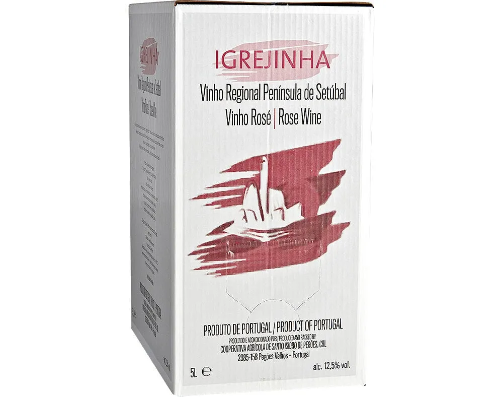 Vinho rosé Igrejinha setúbal bag in box 5 L