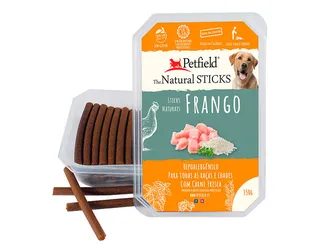 Snack natural cão Petfield frango 350 g