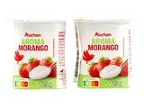 Iogurte Auchan aroma morango 4 x 125 g