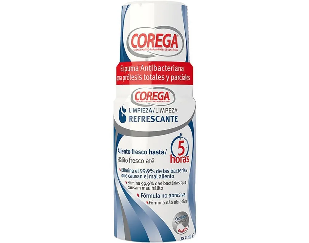 Espuma Corega antibacteriana limpeza 125 ml