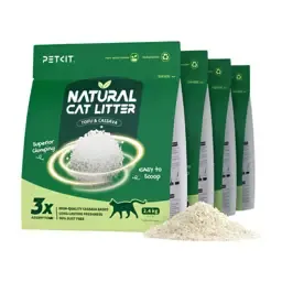 Areia Natural para Gato PETKIT 4x Sacos 2.4Kg
