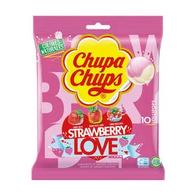 Chupa de Morango Lovers sem Glúten Chupa Chups
