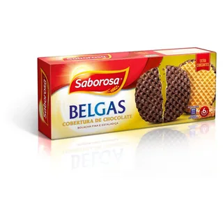 Bolachas Belgas com Cobertura de Chocolate Saborosa