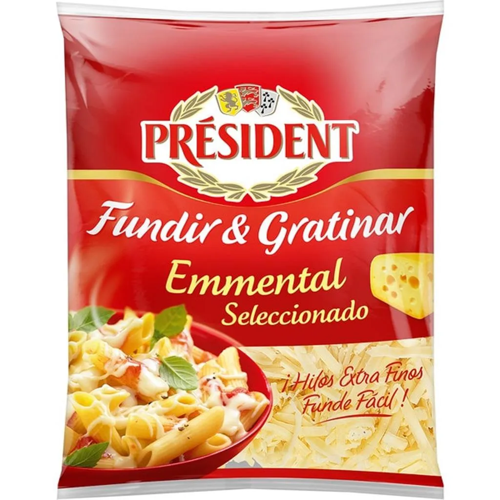 Queijo emental, ralado, embalagem de 90g