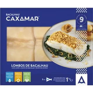 Lombos de Bacalhau embalagem 1 kg - Caxamar
