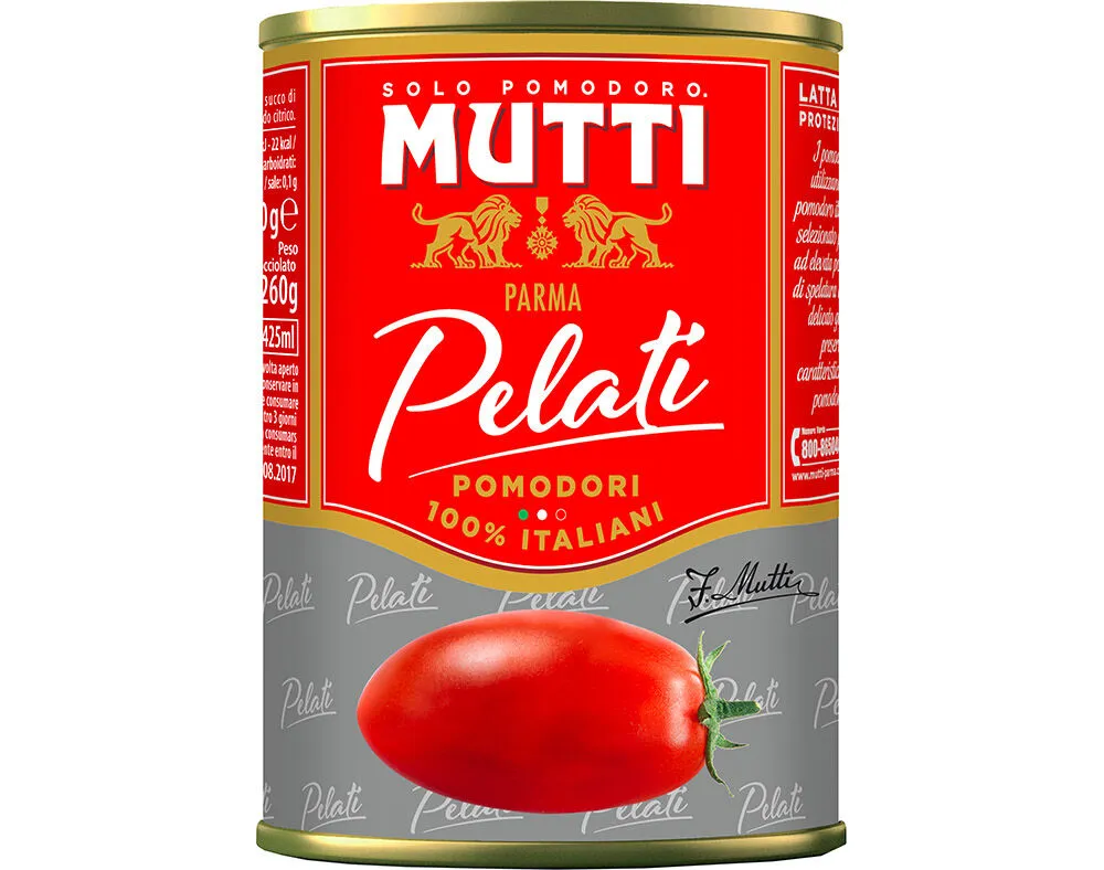Tomate pelado Mutti inteiro 400 g