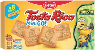 Bolachas Tosta Rica Mini Go Pack 8 Cuétara