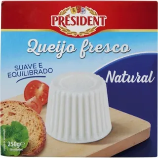 Queijo Fresco Natural Pack 4 embalagem 250 g - Président