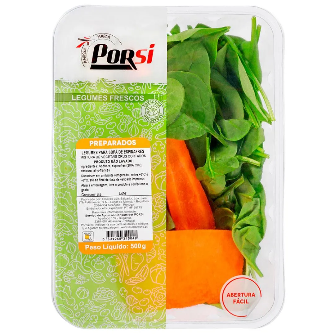 Legumes para Sopa de Espinafres 500 G
