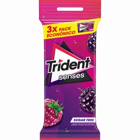Pastilhas Elásticas Senses Berry Trident