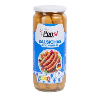 Salsichas Bockwurst Frasco 8 Unidades PorSi