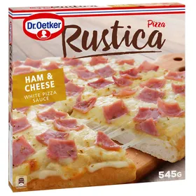 Pizza Queijo e Fiambre Rústica