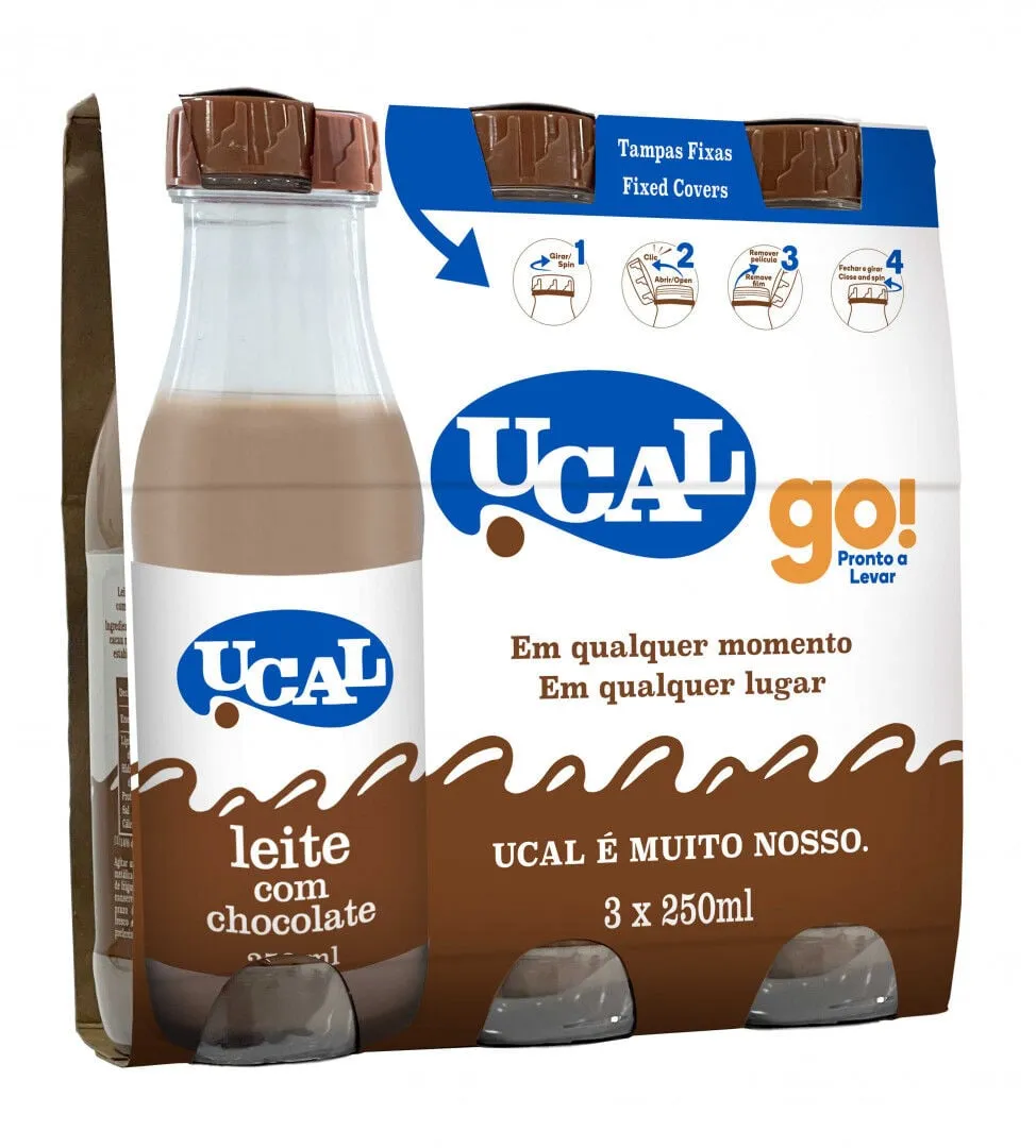 Leite Achocolatado Go Pack 3