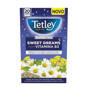 Infusão Camomila, Funcho e Canela Sweet Dreams Saquetas Tetley
