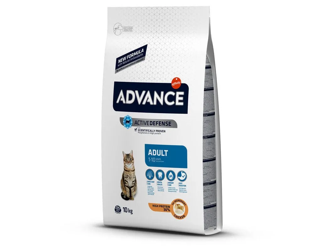 Ração gato adulto Advance frango/arroz 10 kg*