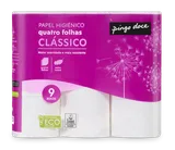 Papel Higiénico 4 Folhas 9 Rolos