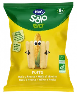 Snack Infantil Puffs de Milho e Aveia Hero