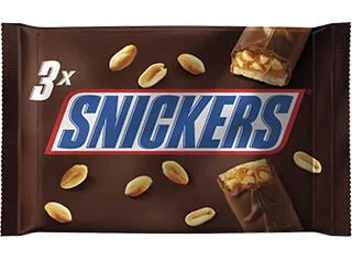 Chocolate Snickers snack 3 pack 50 g