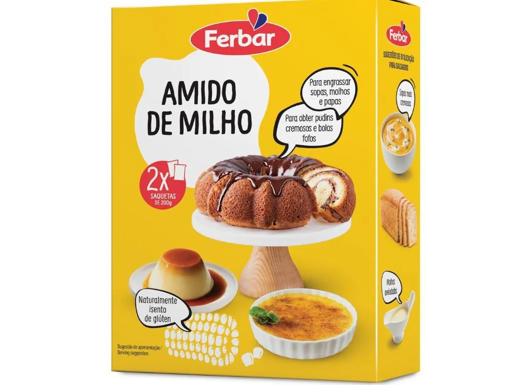 Farinha Ferbar amido de milho 2 x 200 g