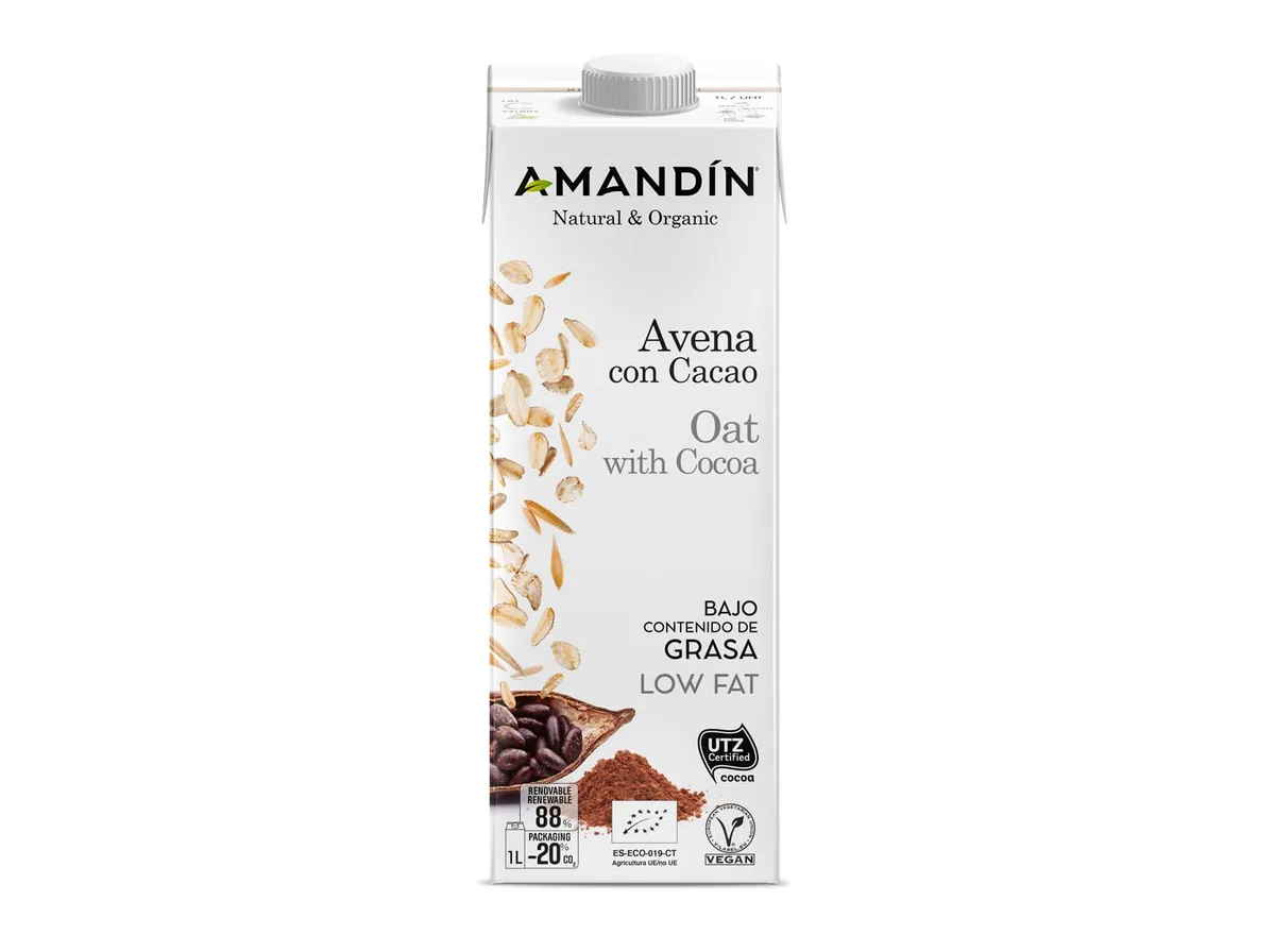 Bebida de aveia Amandín cacau bio 1 L