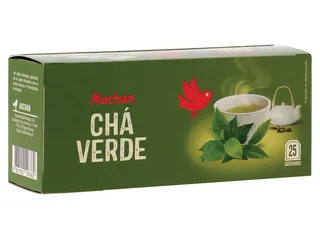 Chá verde Auchan 25 saquetas