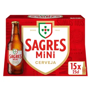 Cerveja com Álcool Mini Pack 15 Sagres