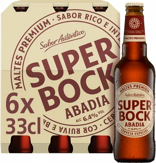 Cerveja com Álcool Abadia Pack 6 Super Bock