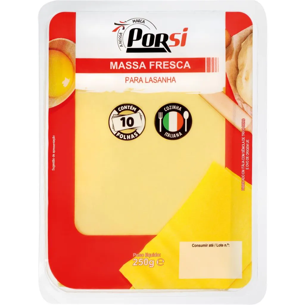 Massa Fresca Lasanha 250g