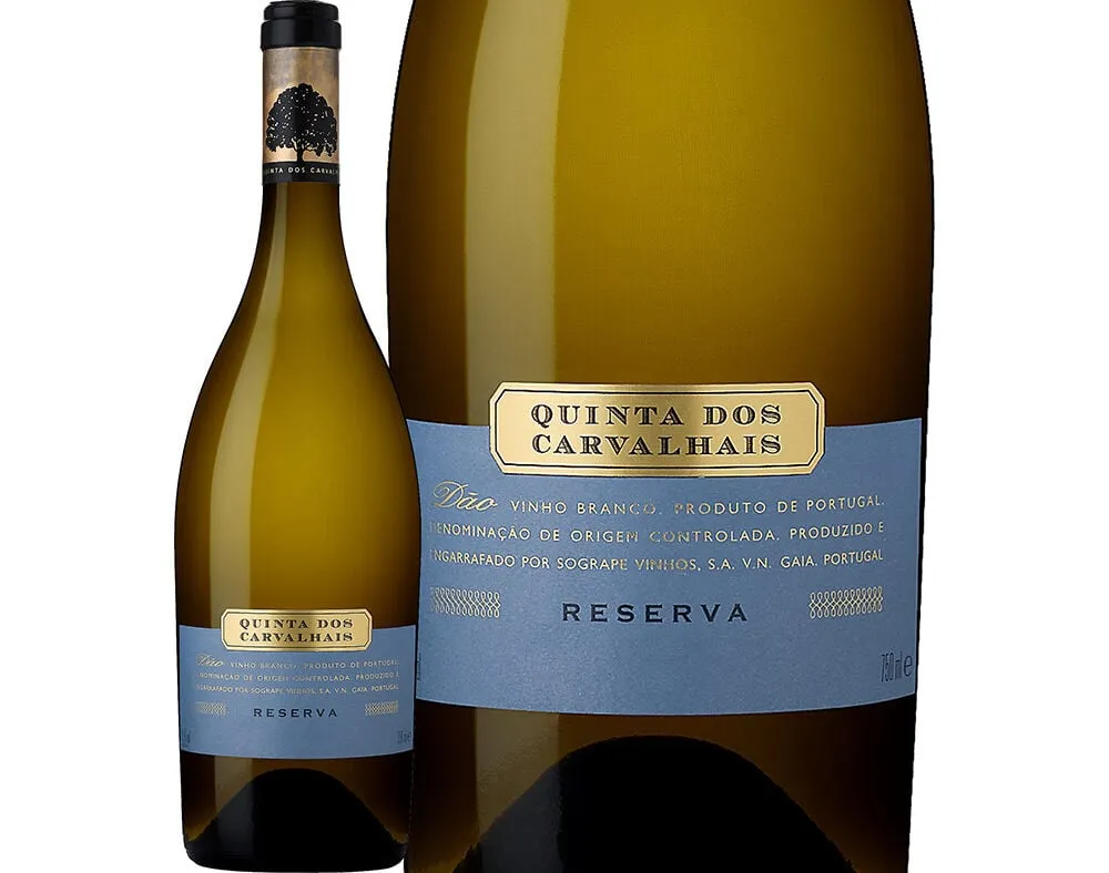 Vinho branco quinta carvalhais reserva dão 0,75 L