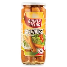Salsichas bockwurst em frasco, 8 un Quinta Velha