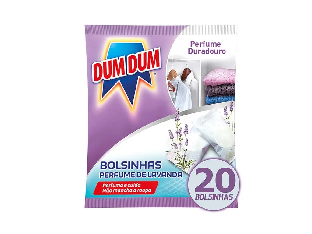 Bolsinhas perfumadas DUM DUM lavanda 20 un