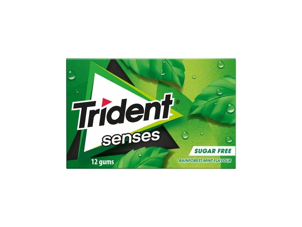 Pastilhas Trident elásticas senses spearmint 23 g