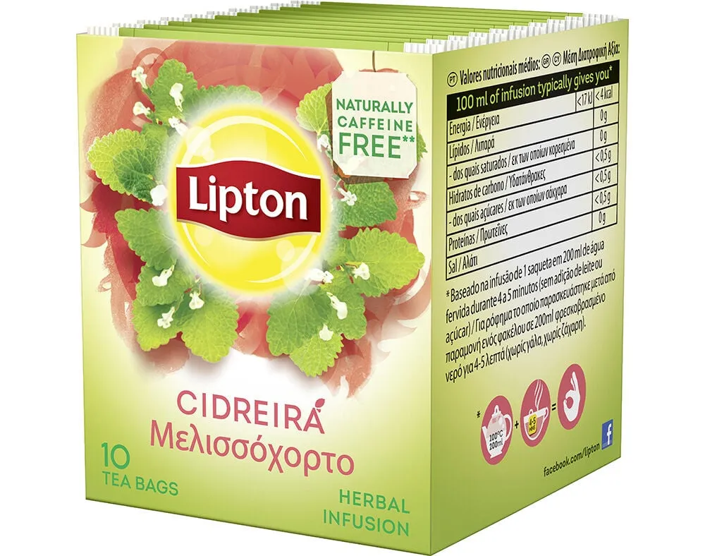 Infusão Lipton cidreira 10 saquetas