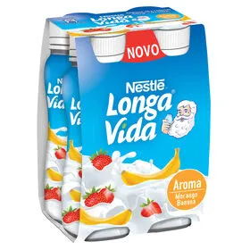 Iogurte Líquido Morango e Banana Longa Vida