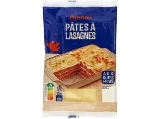 Folhas de lasanha Auchan 250 g