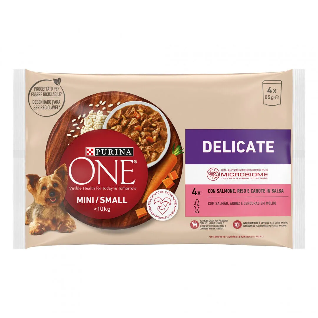 Comida Húmida para Cão <10kg Delicate com Salmão