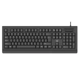 Teclado Ewent EW3287 com Smart Card Reader USB PT Preto