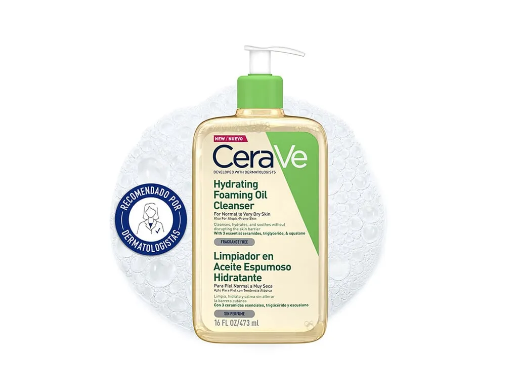 Oleo espuma Cerave limpeza hidratante 473 ml